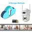 La doppia fotocamera WiFi QX95 da 6 MP supporta l'interfono vocale bidirezionale e il riconoscimento AI (spina AU)