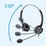 Cuffie operatore VT200D doppio auricolare con microfono e spina 3,5 mm TBD0602991705