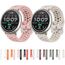 Cinturino sportivo in silicone con fibbia argentata per Amazfit Active 2 nero EDA007768501D 6922477518284