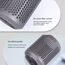 Copertura esterna filtro antipolvere 2 pezzi per asciugacapelli Dyson HD01/HD03/HD08 grigio TBD0602714801A 6922878063986