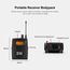 XTUGA IEM1200 – Sistema In-Ear Monitor Wireless UHF con 8 Bodypack CA8836EU 6922223454887