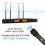 XTUGA A400-HB – Sistema Microfonico Wireless UHF a 4 Canali con 2 Palmari e 2 Cuffia EDA005201901B 6922357434909