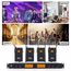 XTUGA A400-B Sistema microfonico wireless UHF professionale a 4 canali con 4 microfoni lavalier BodyPack EDA005203201B 6922167115973
