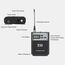 XTUGA IEM1100 – Ricevitore Bodypack Singolo per Sistema In-Ear Monitor UHF MCP1101 6922321929997